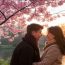 cherry blossom and a couple